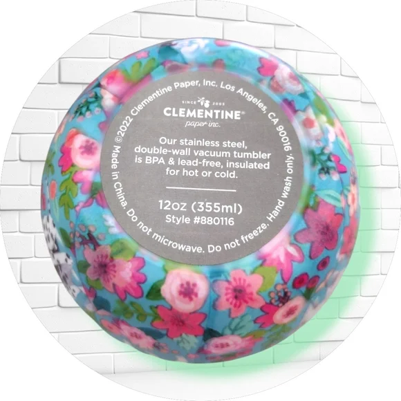 💟 NWT Clementine Dogs Print Stainless Steel Tumbler - Picture 4 of 7